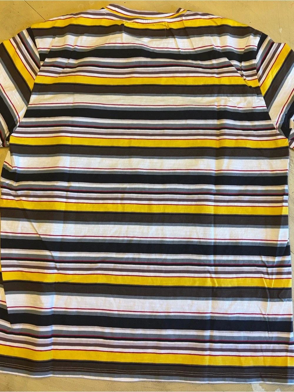 Guess Originals Striped T Shirt Mens L Colorful Embroidered USA Jeans Retro 90s - Picture 5 of 6